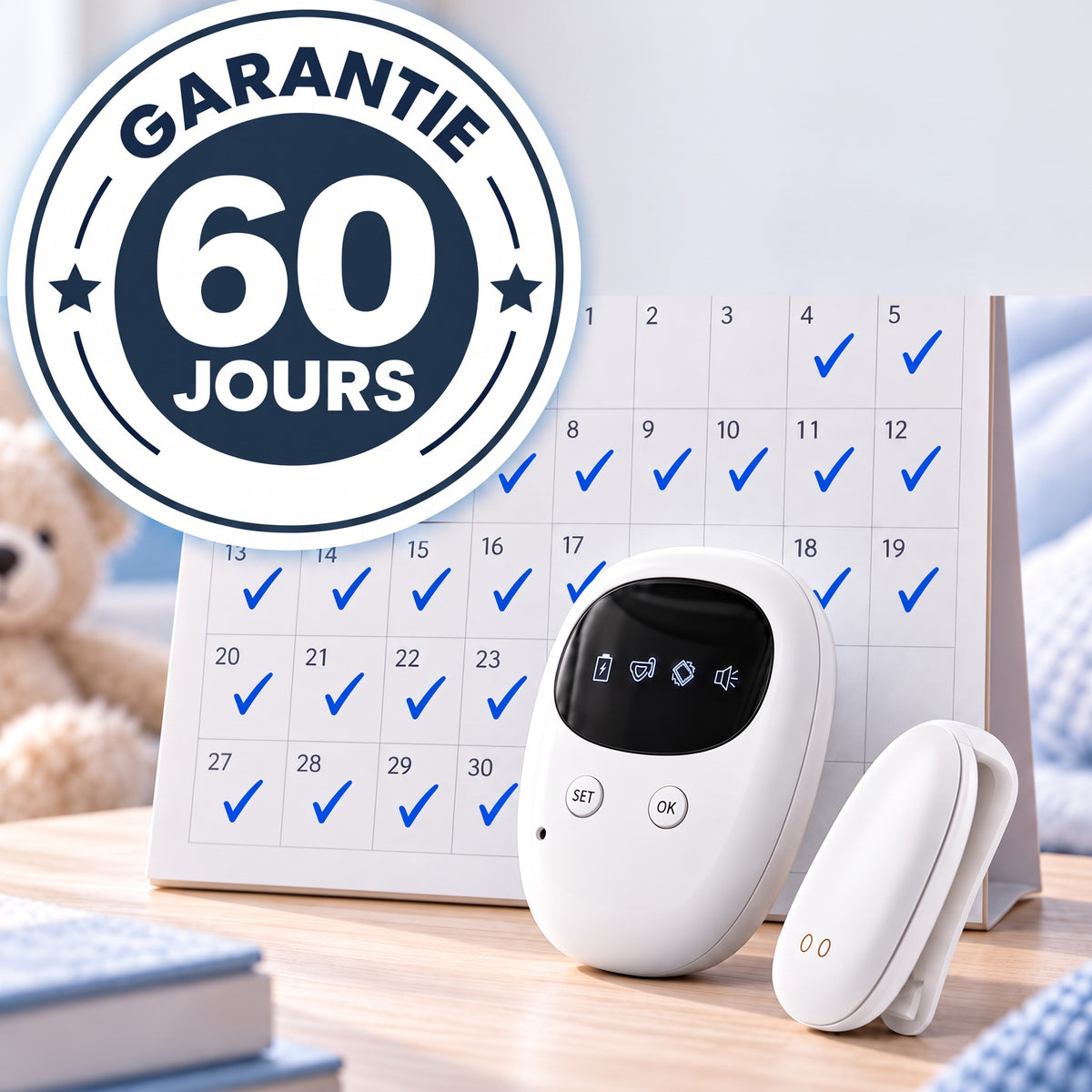 Alarme pipi au lit sans fil Rawikon